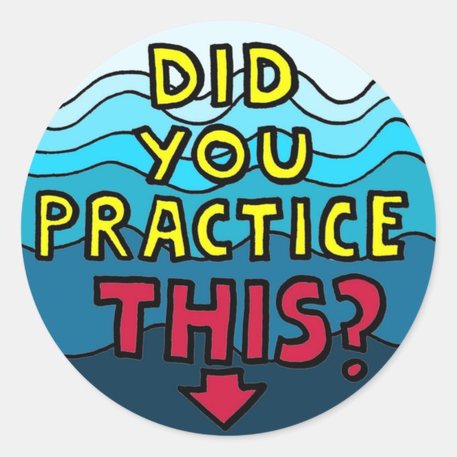 Semi-Motivational Stickers for Music Teachers (Front)