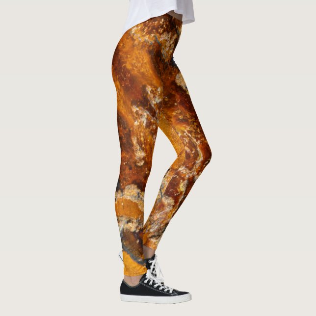 Semi-precious gemstone stone texture structure leggings (Right)