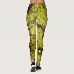 Semi-precious gemstone stone texture structure leggings