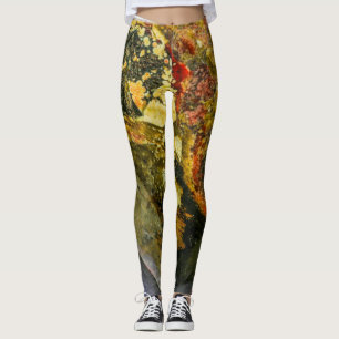 Semi-precious gemstone stone texture structure leggings