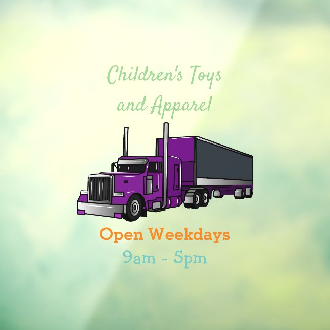 Semi-trailer truck cartoon illustration (Sheet 3)