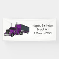 Semi-trailer truck cartoon illustration