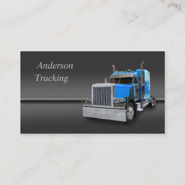Semi Truck  Business Card (Front)