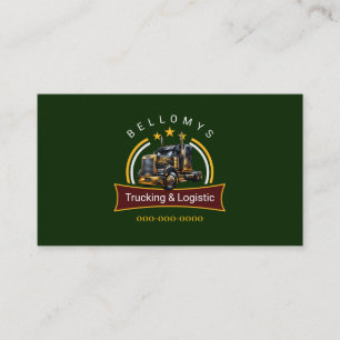 Semi Truck Business Card