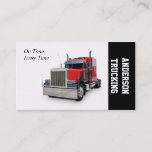Semi Truck Delivery Business Card