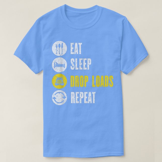 Semi Truck Driver 18 Wheeler Trucking Funny Trucke T-Shirt (Design Front)