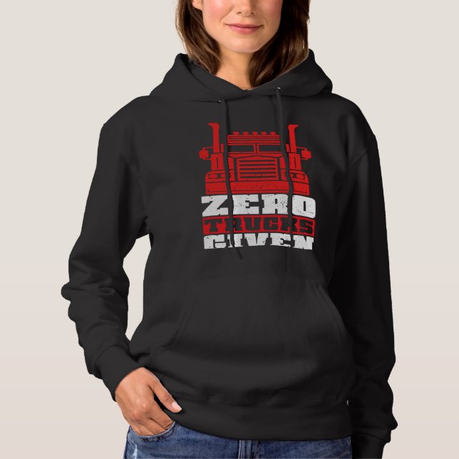 Semi Truck Driver Do Not Disturb I'm Jacking Off Hoodie (Front)