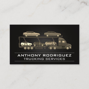 Semi Truck   Driver   Logistics Deliveries   Business Card