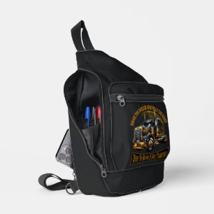 Semi Truck Driver Sling Bag