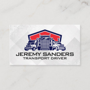 Semi Truck Fleet   Transport   Shipping Business Card