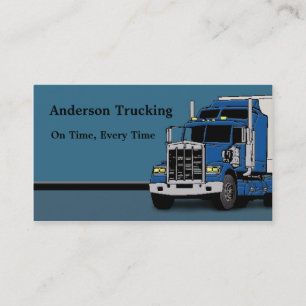 Semi Truck Freight Delivery Business Card