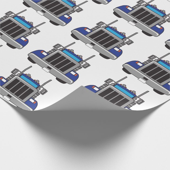 Semi Truck Front Wrapping Paper (Corner)