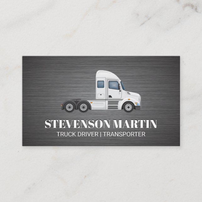 Semi Truck | Industrial | Logistics Business Card (Front)