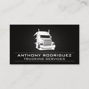 Semi Truck Logo   Freight Logistics Business Card