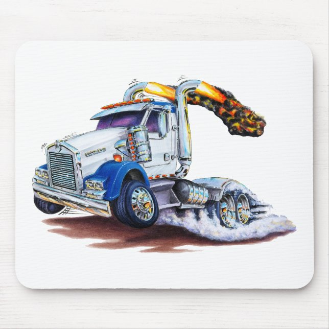 Semi Truck Mouse Pad (Front)