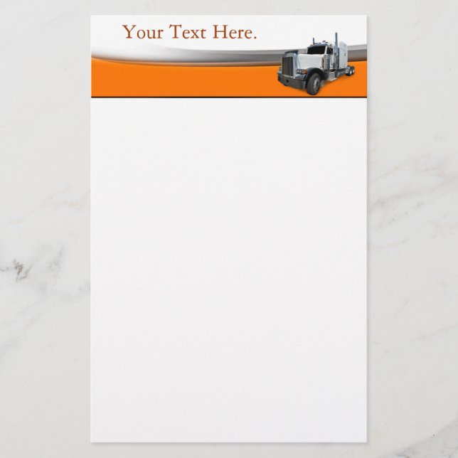 Semi Truck Stationery (Front)