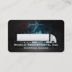 Semi Truck Transport Freight Shipping Business Card