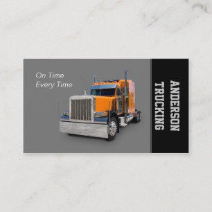 Semi Truck Transportation Company Business Card