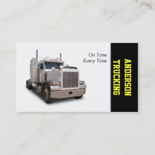 Semi Truck Transportation Company Business Card