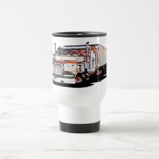 Semi Truck Travel Mug (Center)