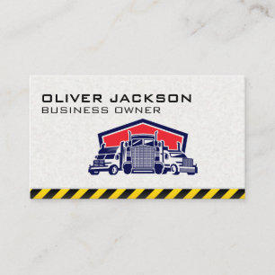 Semi Trucks Transport Logistics Business Card