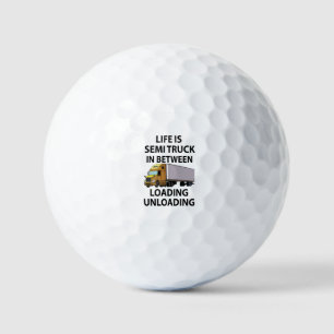 Semi Trucks Trucker Truck Driver Golf Balls