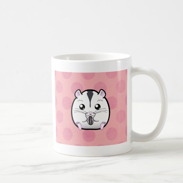 Semi White Russian Dwarf Hamster Coffee Mug (Right)