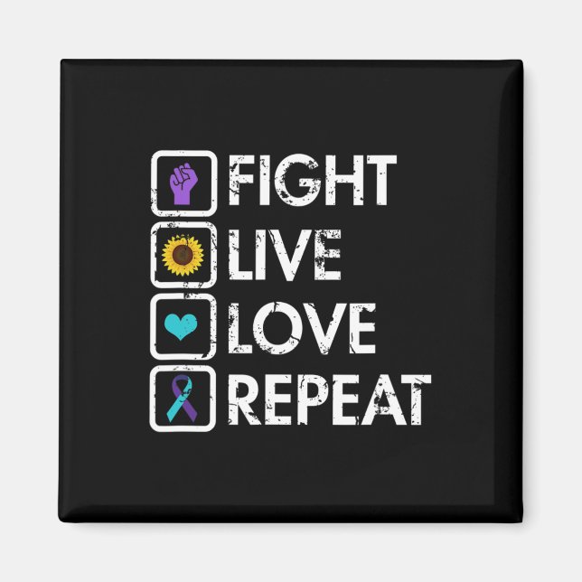 Semicolon Be Here Tomorrow Suicide Awareness Preve Magnet (Front)