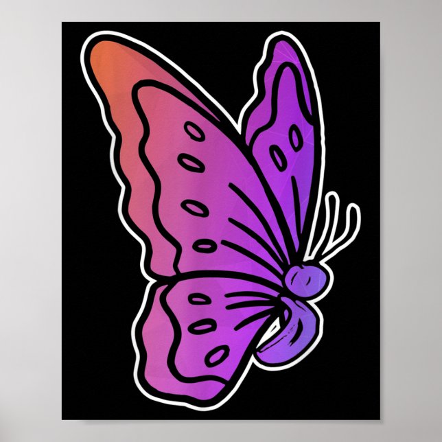 Semicolon Butterfly Anti-suicide Mental Health Awa Poster (Front)