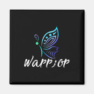 Semicolon Butterfly Shirt - Suicide Prevention Awa Magnet