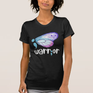 Semicolon Butterfly - Suicide Prevention Awareness T-Shirt