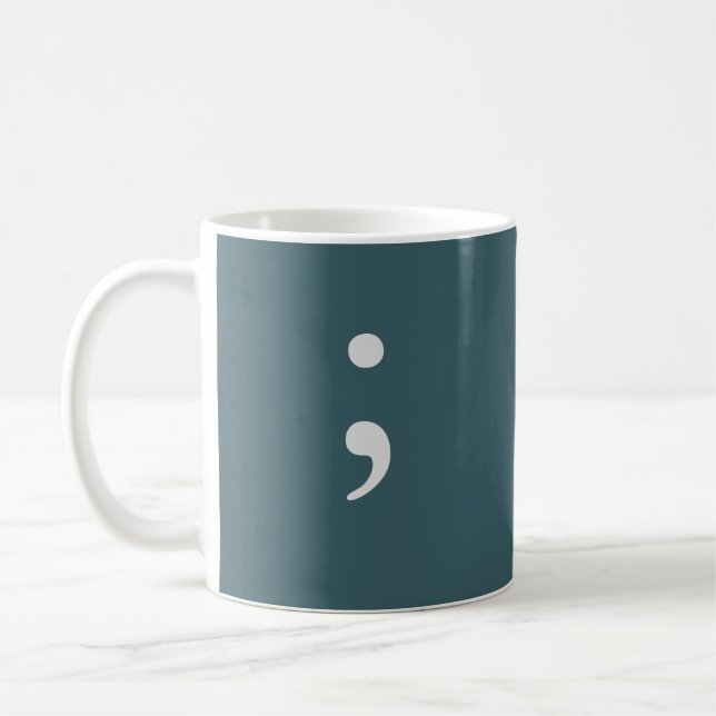 Semicolon Coffee Mug (Left)