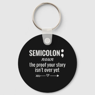 Semicolon Definition Awareness Semicolon Suicide P Key Ring