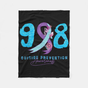Semicolon Depression Suicide Prevention Awareness  Fleece Blanket