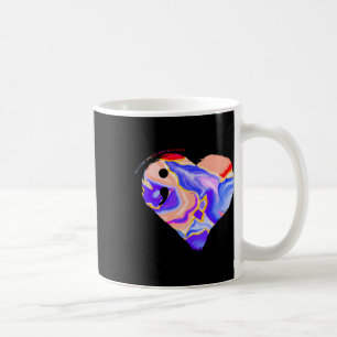 Semicolon Dragonfly Suicide Awareness Counsellors Coffee Mug