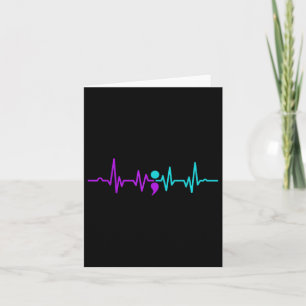 Semicolon Heartbeat Suicide Prevention Awareness Card