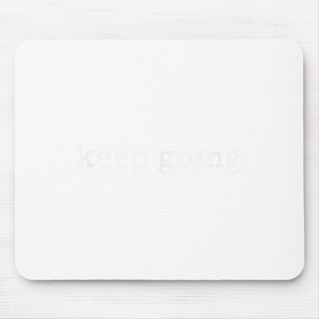 Semicolon Keep Going Green Mental Health Awareness Mouse Pad (Front)