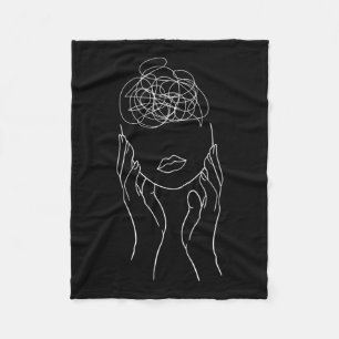 Semicolon Mental Health Awareness  Fleece Blanket