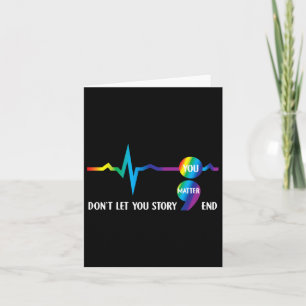 Semicolon Mental Health Awareness Suicide Preventi Card