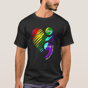 Semicolon Mental Health Awareness T-Shirt