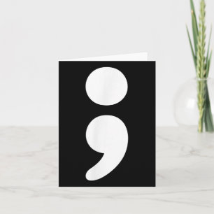 Semicolon Mental Health S Awareness Month  Card