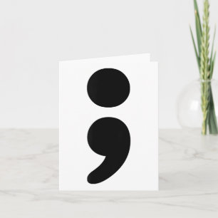 Semicolon Mental Health S Awareness Month Card