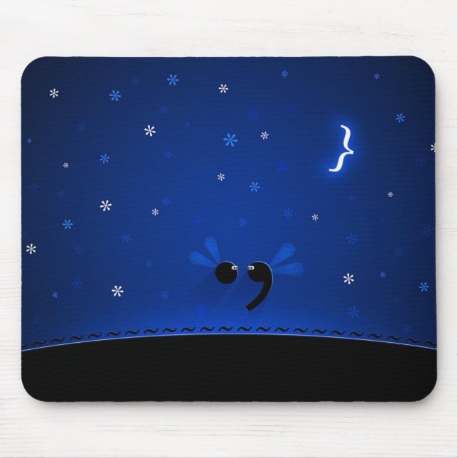 Semicolon Mouse Pad (Front)