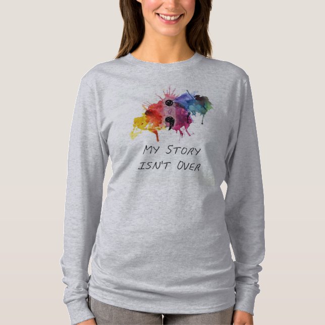 Semicolon- My Story Isnt Over T-Shirt (Front)