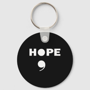 Semicolon Suicide Awareness For A Mental Supporter Key Ring