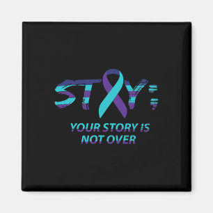 Semicolon Suicide Awareness Mental Health  Magnet