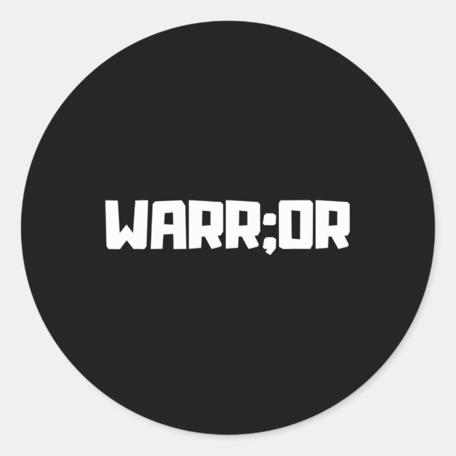 Semicolon Suicide Prevention Awareness 5  Classic Round Sticker (Front)