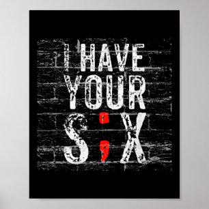 Semicolon Suicide Prevention I Have Your Six Milit Poster