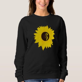 Semicolon Sunflower Sweatshirt