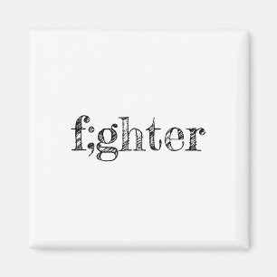 Semicolon Support Depression Awareness  Magnet